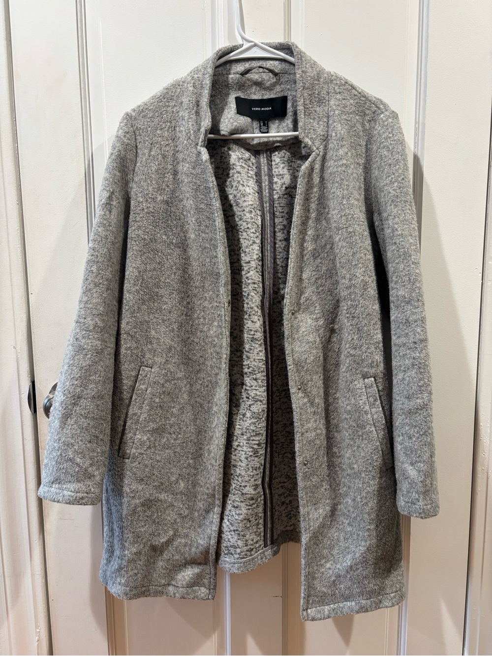 Vero Moda Light Gray Peacoat
